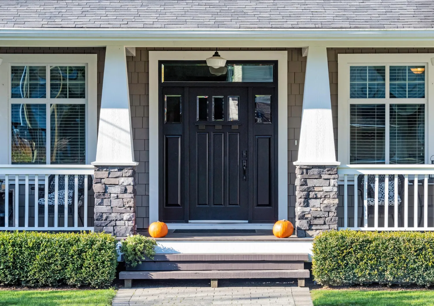 black front house door